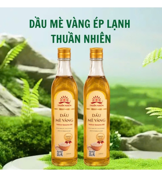 Dầu Mè Vàng Ép Lạnh Thuần Nhiên 500ml