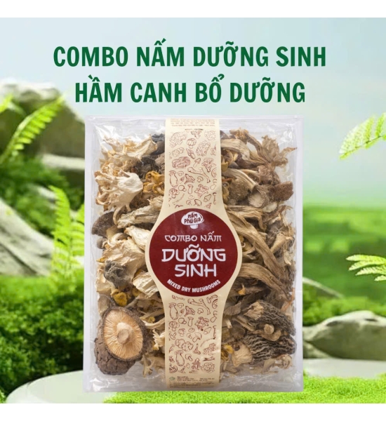Combo Nấm Dưỡng Sinh Hầm Canh Bổ Dưỡng - Nấm Phú Gia