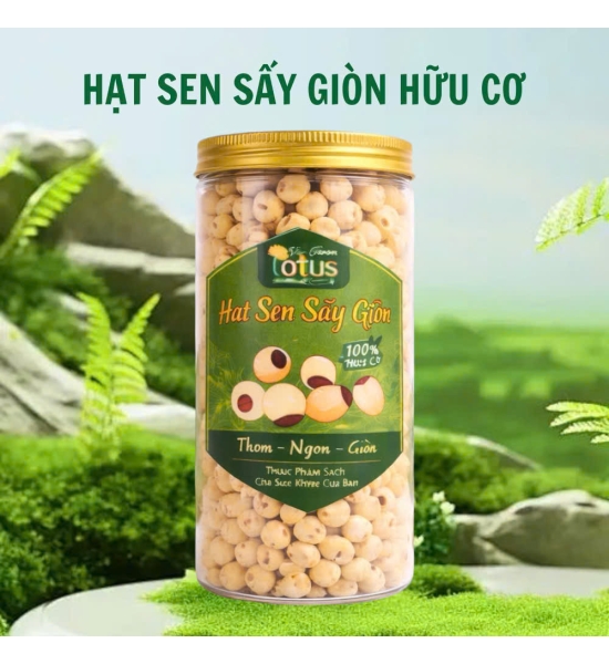 Hạt Sen Sấy Giòn Hữu Cơ 