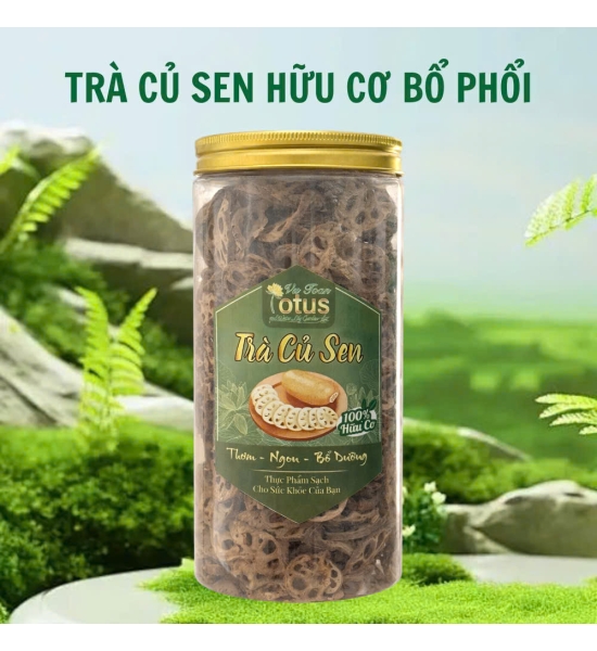Trà Củ Sen Hữu Cơ Sấy Khô 