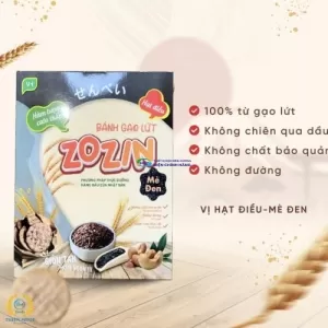 Bánh gạo lứt Ohsawa Zozin Hạt điều - Mè đen