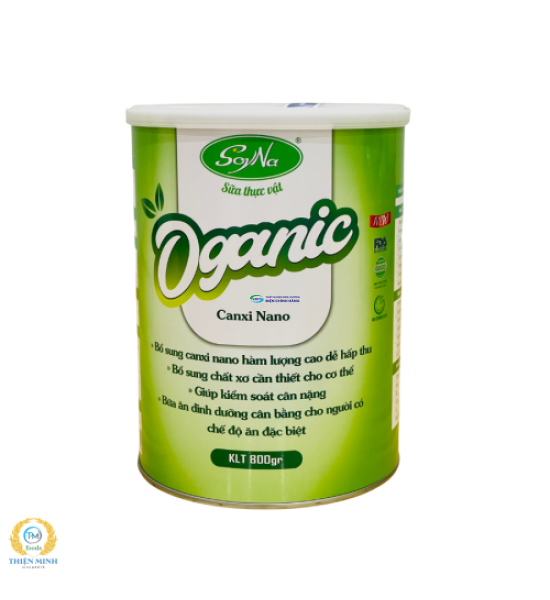 SỮA THỰC VẬT ORGANIC CANXI NANO 800G
