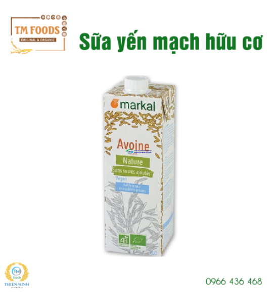 Sữa yến mạch hữu cơ Markal 1L